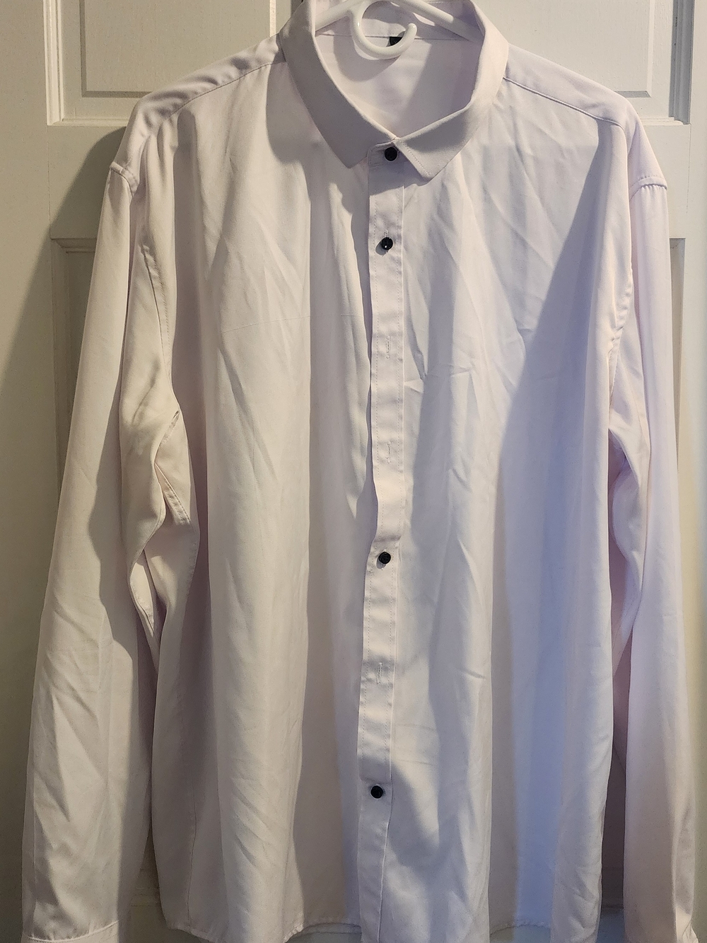 Men's Classic Long-Sleeve Button-Up Shirt - White